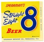 Spearman Straight Eight Beer label