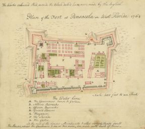 1764 plan of the fort